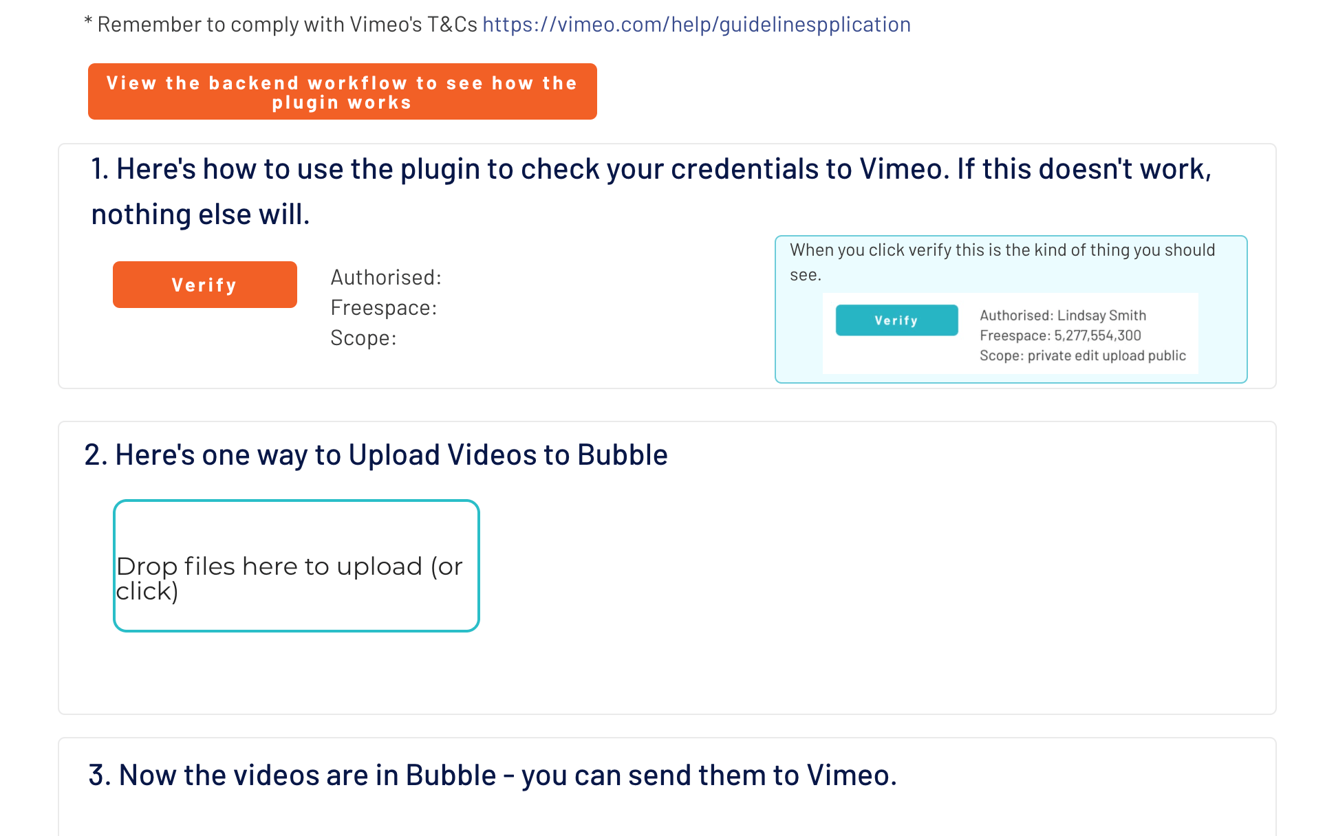 Vimeo Plugin
